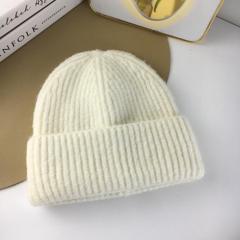 Big Head Circumference Winter New Knitted Hat Versatile Blended Warm Cold Hat Fashion Big Head Circumference Cold Hat Women