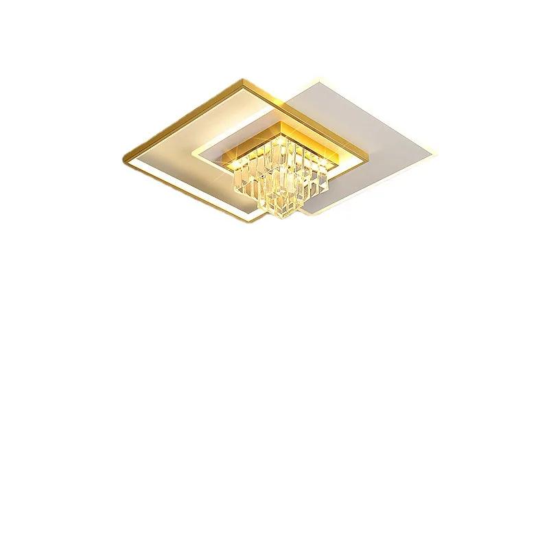 Bedroom Modern Ceiling Lamp Personality Intelligent LED Study Restaurant Interior Decoration Lamps Luxury Crystal Chandelier