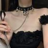 Sexy Babes Wind Bell Halsband Damen Halsband Halsband Leine Schwarz Halsband Halsband Halskette Punk Halsband