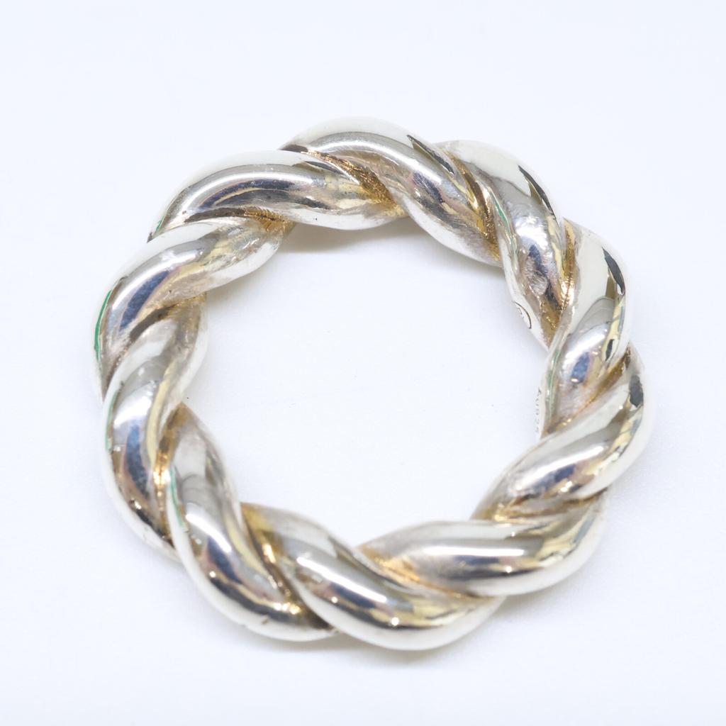 BOTTEGA VENETA Ag925 Twist Ring ring 13 SilverUsed