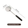 Stainless Steel Cooking Utensil Ergonomic Non-slip Wooden Handle Food Safe Cookware for Home Kitchen Student Dorm Use
