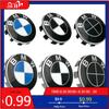 BAGH3 Car Sticker 4pcs 68mm 56mm Car Wheel Hub Center Cover Modification Accessories, Suitable for BMW E36 E39 E46 E60 E90 E90 F10 F30