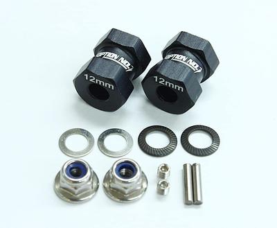 OPTION No.1 Aluminum Rear Hex Hub for CW-01  Thickness 15mm  Pack of 2 CB-008