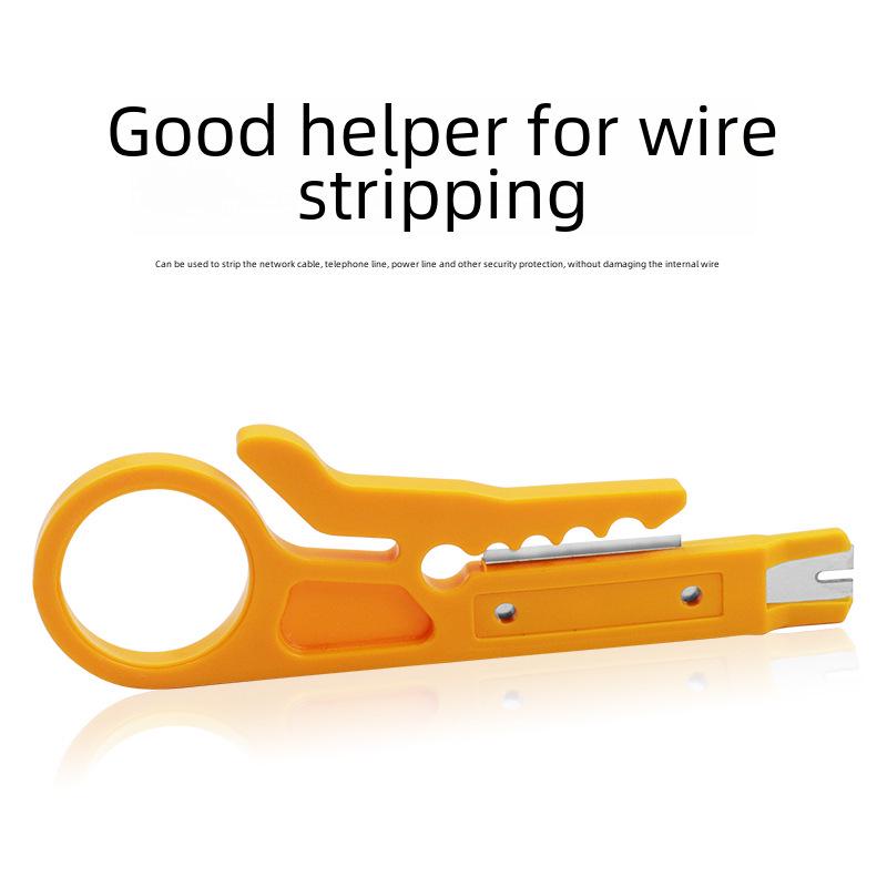Kompaktes gelbes Abisolier- und Crimpzangenwerkzeug