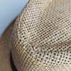 Breathable Wide Brim Beach Hats Ribbon Decoration Summer Weave Shade Sun Caps Straw Hat Fedoras