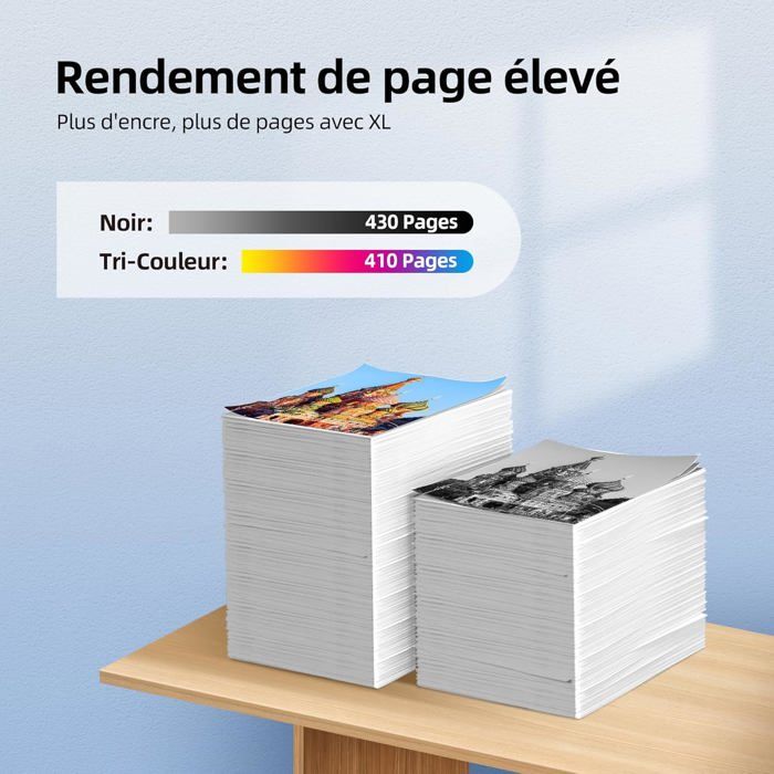 Cartouche d'encre remanufacturée - EDILIQ - PG-575XL CL-576XL - Noir et couleur - 400 pages noir - 300 pages couleur