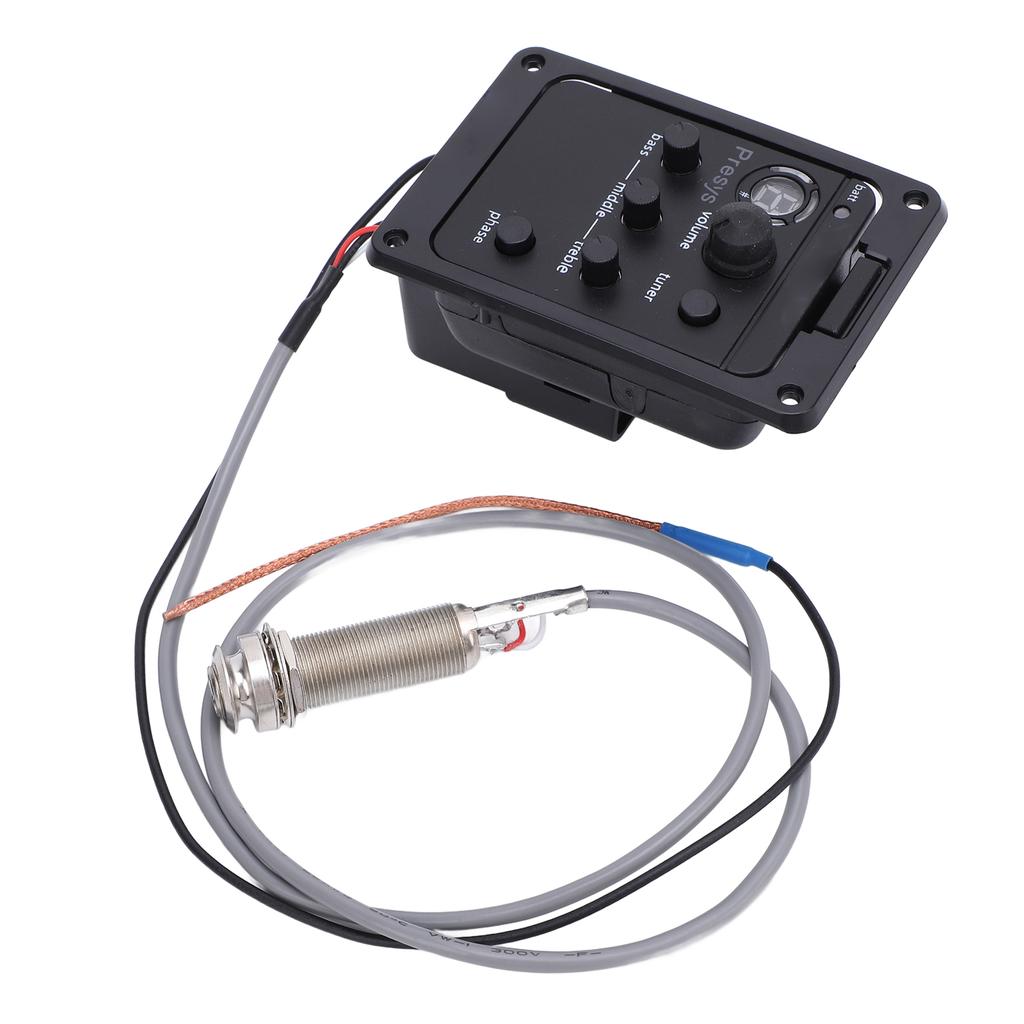 Gitarren-Vorverstärker Lautstärke Bass Mitten Höhen Phasenregler Eingebautes Stimmgerät Gitarren-Tonabnehmer EQ Equalizer für Presys PSY101