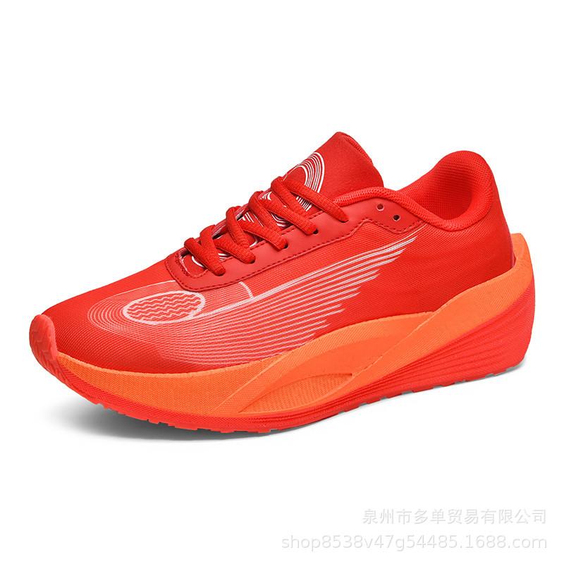

Men s and women s same popcorn carbon board professional racing running shoes outdoor lightweight cushioning low-top comfortable sports running shoes 36