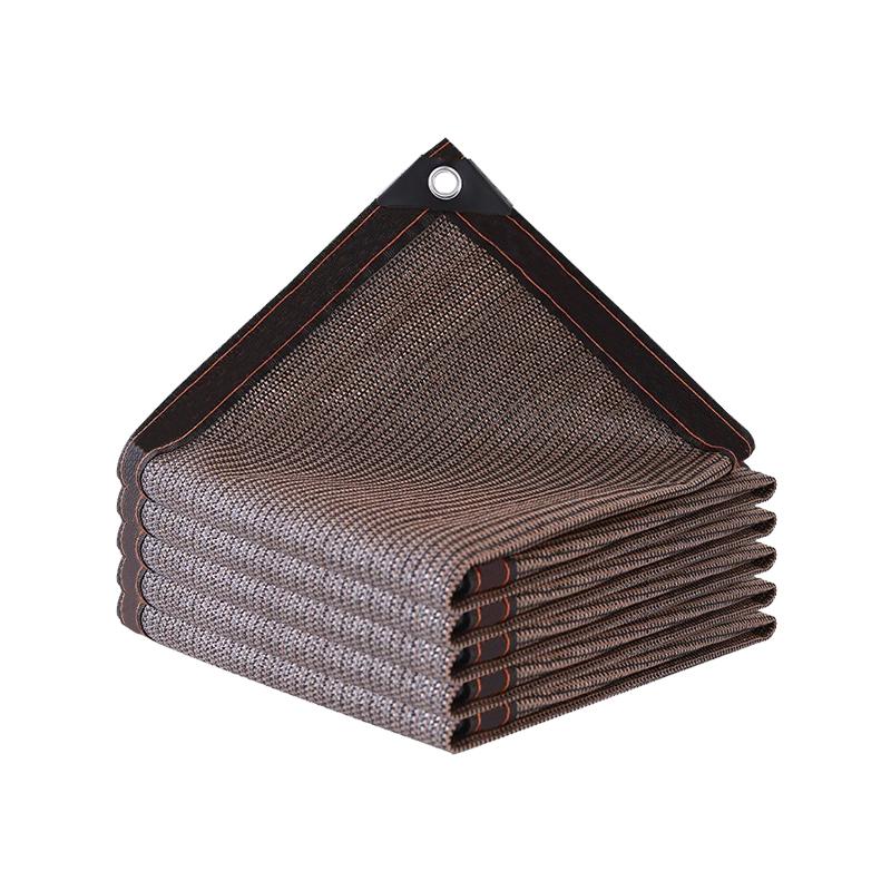 

85%~90% Коэффициент затенения Солнцезащитная сетка Балконный навес от солнца Автомобильные солнцезащитные козырьки Терраса Солнцезащитная сетка Теплоизоляция Защита от ультрафиолета 1x1.3M коричневый