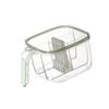 4 In 1 Seasoning Box with Lid and Spoons 4 Compartments Spice Jar Sealed Condiment Container for Home Kitchen Light