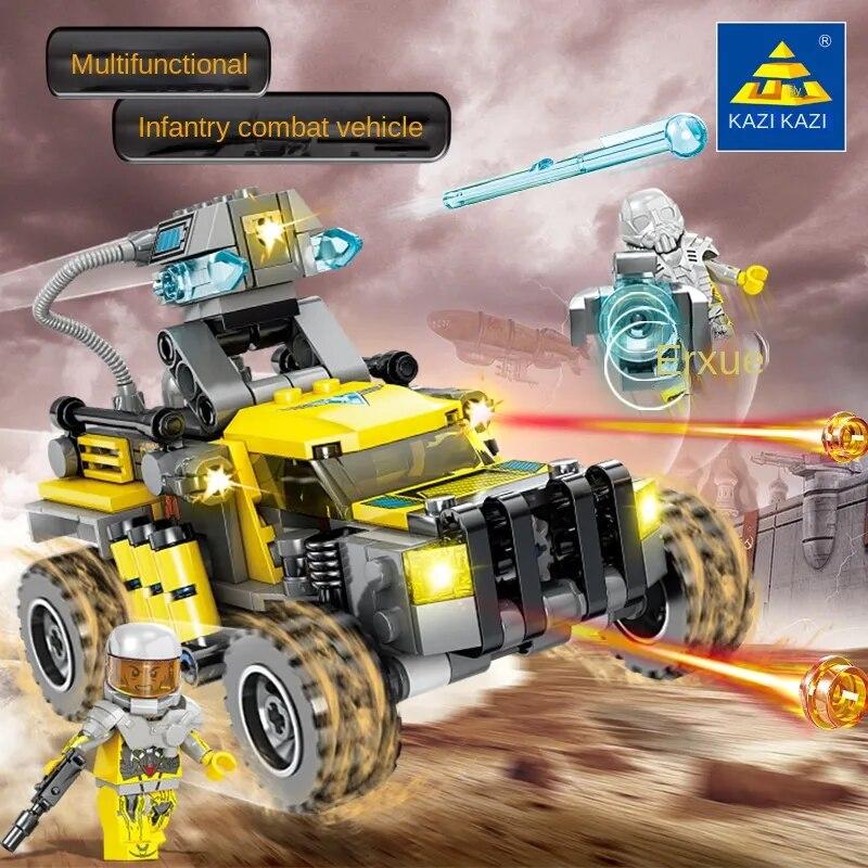 

KAZI Red Alert серии Apollo Fighter для мальчиков, военные строительные блоки, маленькие частицы, детские собранные игрушки