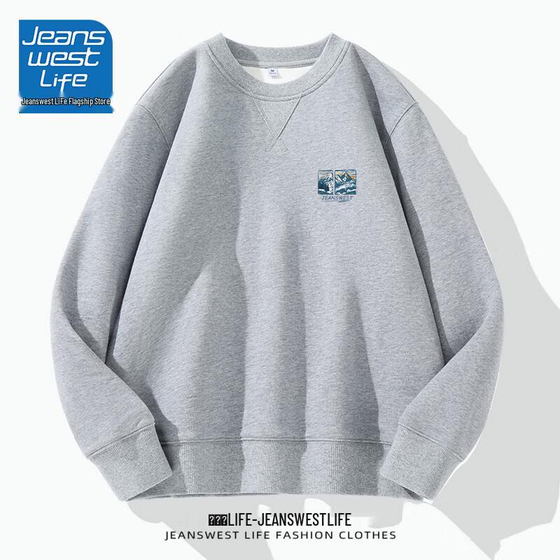

JEANSWEST LIFE Men s Heavyweight Crewneck Sweatshirt 4XL