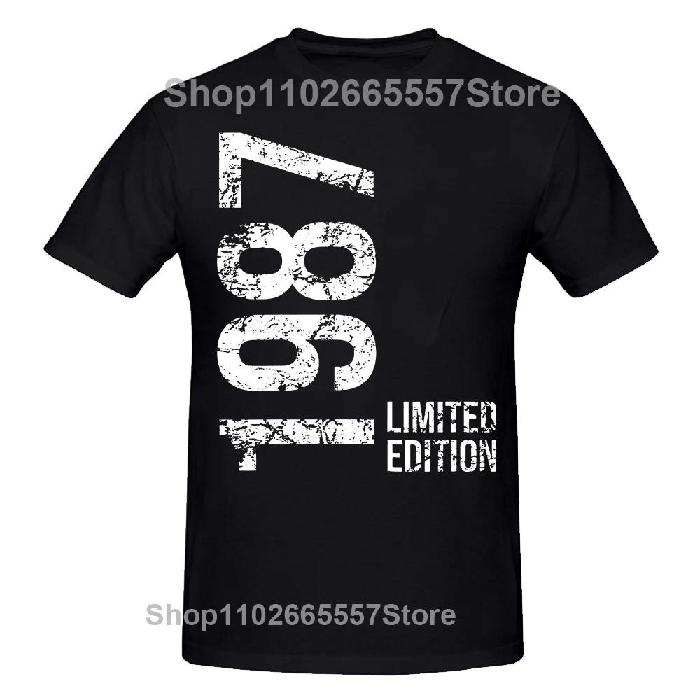 

Новинка Потрясающие 37-е 37 лет Ретро Винтаж 1987 Футболки Графические Хлопковые Уличная одежда Короткий рукав Подарки на день рождения Летняя футболка 4XL