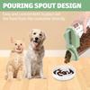 Dog Food Container Small, Pet Food Container with Airtight Pour Spout, Cat Food Storage Container with Measuring Cups, Portable Small Dog Food