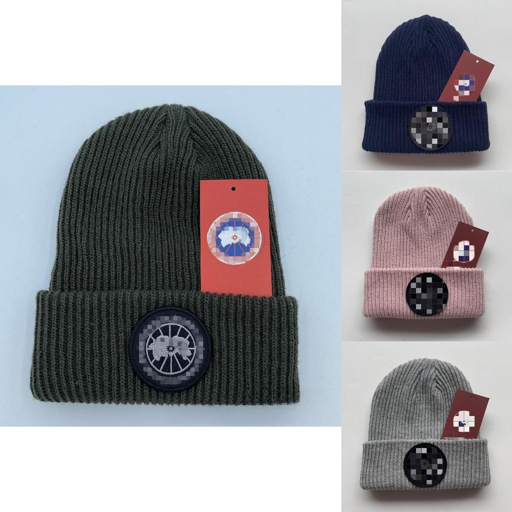 Acrylic Fiber Knit Beanie For Men With Letter Details Winter Warm And Stylish