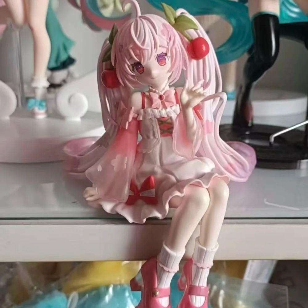 Hatsune Miku Sakura Miku Anime Action Figures Model Collection Toy Hatsune Miku Cute Handmade PVC Model Kawaii Gift