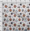 oneOone Cotton Flex Brown Fabric Kids Cutie Animal Sewing Craft Projects Fabric Prints By Yard 40 Inch