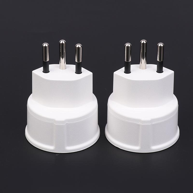 1 Piece Embedded Swiss Adapter Converter Plug EU DE Germany Socket 3 Pin Swiss Plugs Adaptor Swiss Plugs Turn To French Plugs