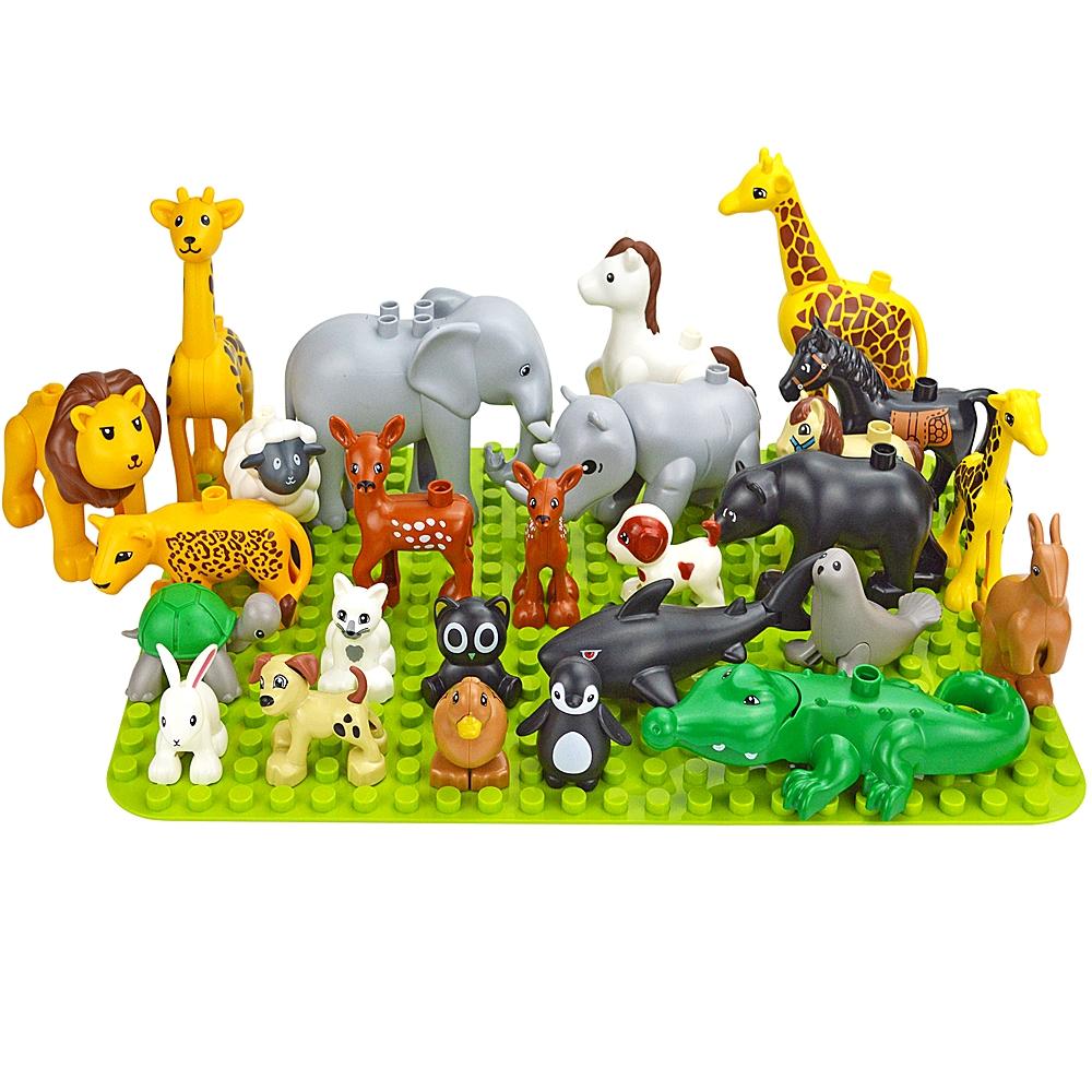 404 Dot Large Size  Baseplate Brick Big Size Plate Building Block Floor Accessories Leduo Particle Compatible Big Animal