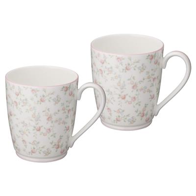 Hrnek Noritake 295cc Cutie Rose vhodný do mikrovlnné trouby 2 kusy Bone China (Párová sada) P97280/9940