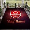 Custom Text Printed Rug Nottingham Forest FC Non Slip Floor Carpet For Home Room Decor
