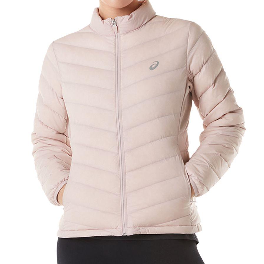 Asics Outdoor Quilted Solid Color Fashion Sports Warm Long Sleeve Down Jacket Women Jacket Pink 2032D127-700