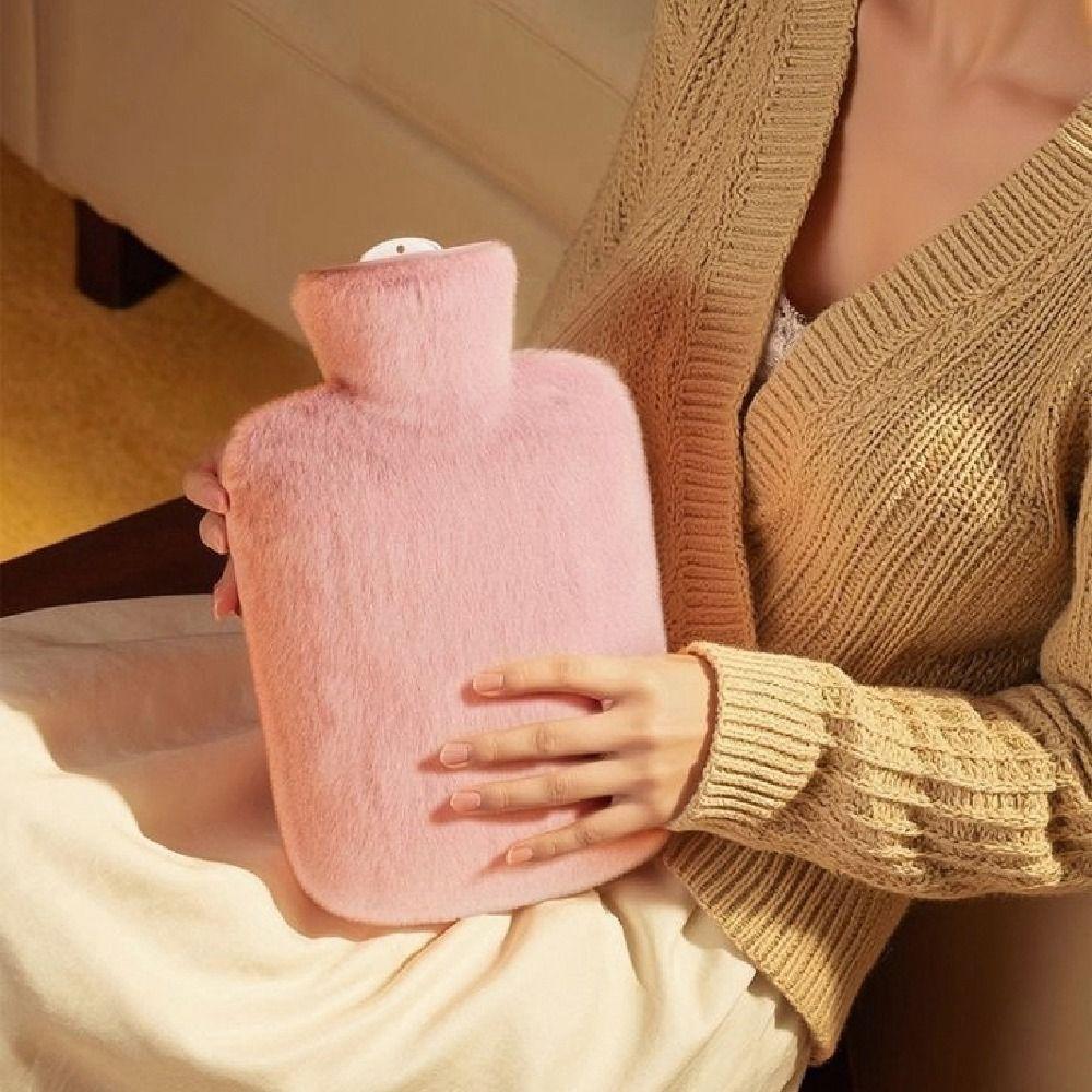 2000ml Warm Water Bag Leak-proof Hand Warmers Soft Belly Warmer  Hand and Feet