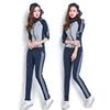 Premium Women Sportswear Set Spring Autumn Casual Running Outfit Korean Style Loose Fit Two Piece Fashionable