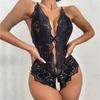 Women One Piece Sexy Lingerie Lace Transparent Plus Size Bodysuit Teddies Sex Babydoll Erotica Crotchless Underwear Jumpsuit