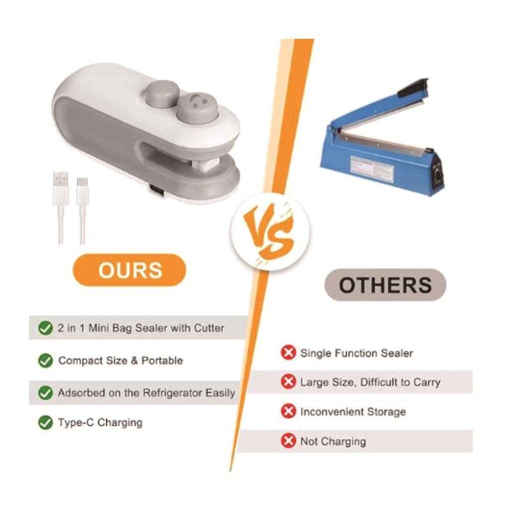 Portable Mini Vacuum Food Sealing Machine for Small Household Use