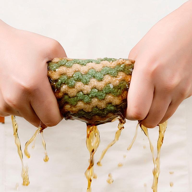 10Pcs Kitchen Cleaning Rag Coral Fleece Dish Washing Cloth Super Absorbent Scouring Pad Dry And Wet Kitchen Cleaning Towels