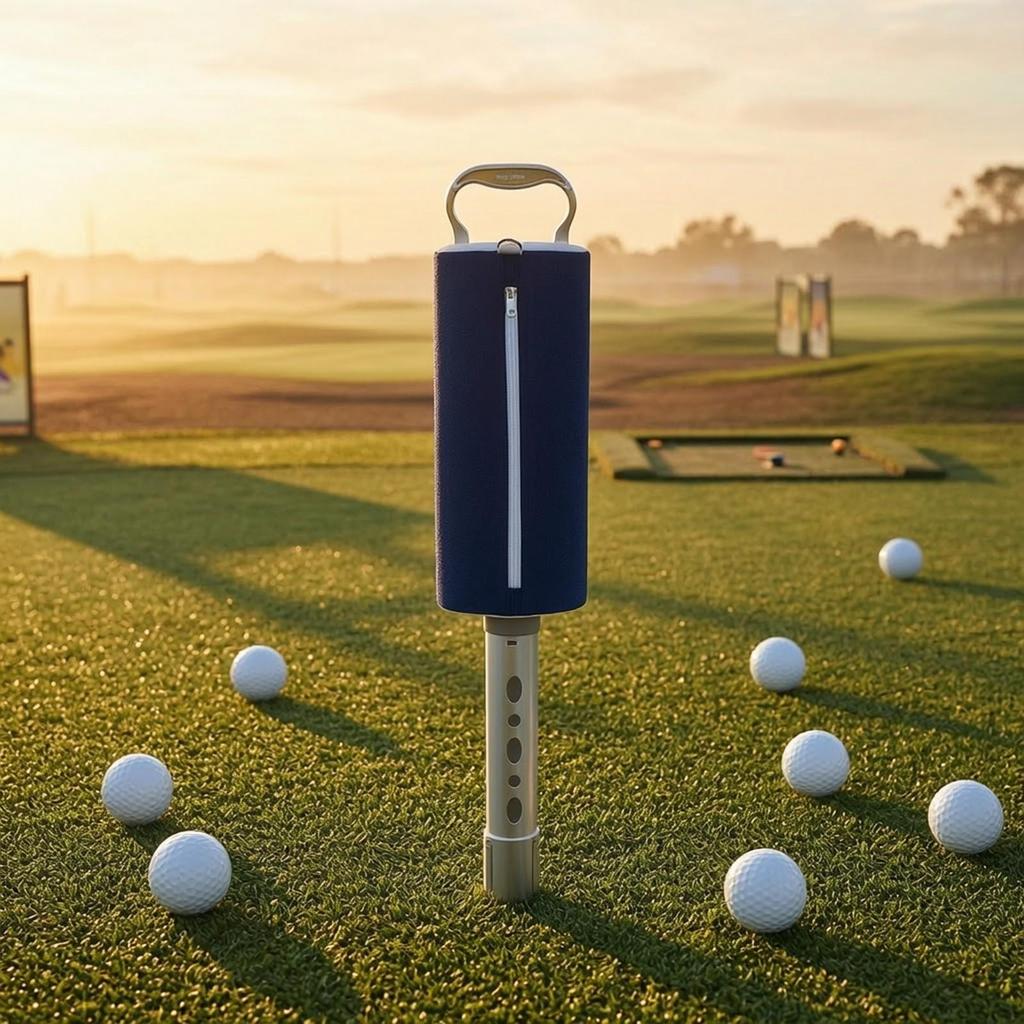 Bolsa para Pelotas de Golf Ligera Recuperador con Cremallera para Golfistas