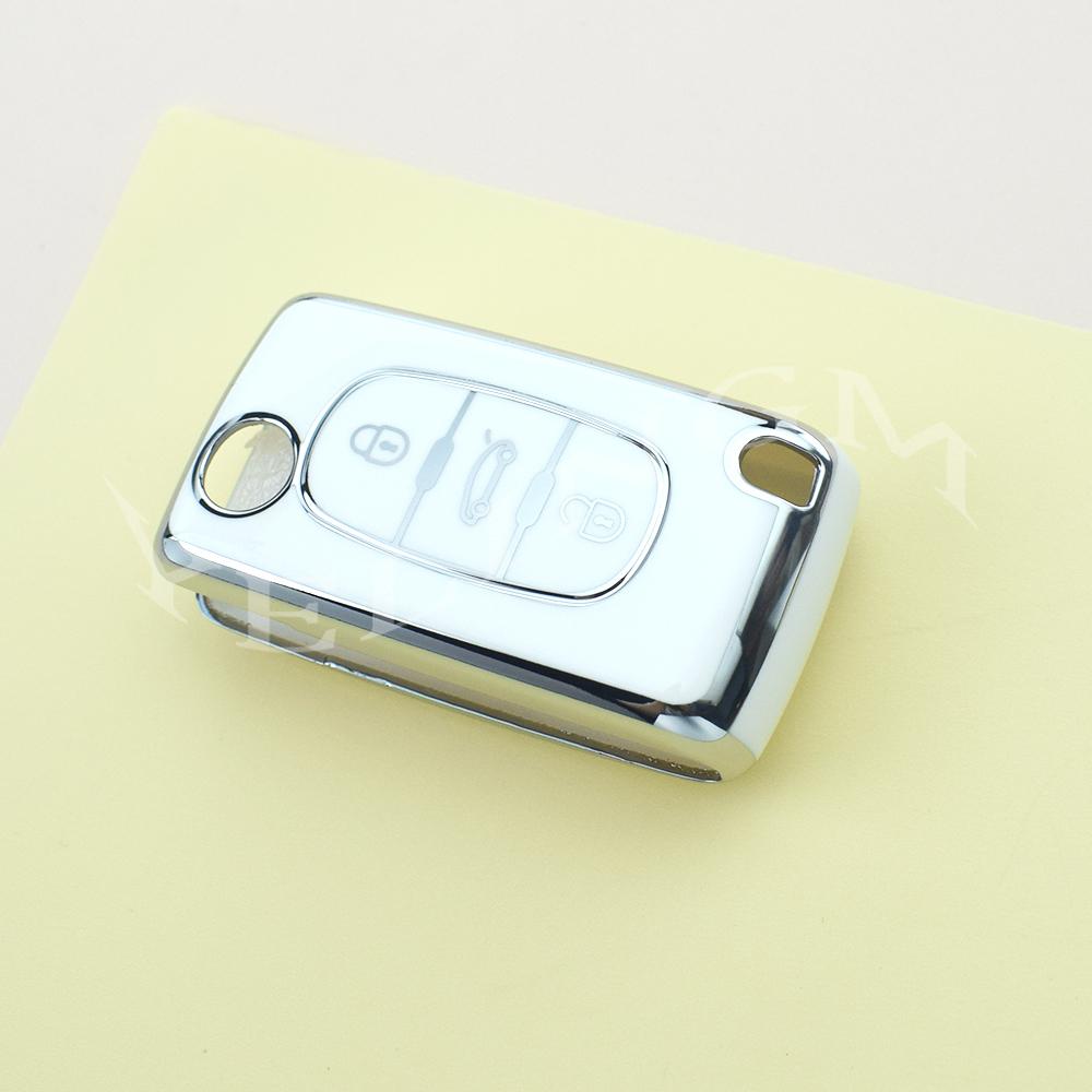 Tpu 2 3 Button Car Key Case Cover Holder Keys Accessories Shell For Peugeot 308 207 307 3008 5008 Fob For Citroen C2 C3 C4 C8