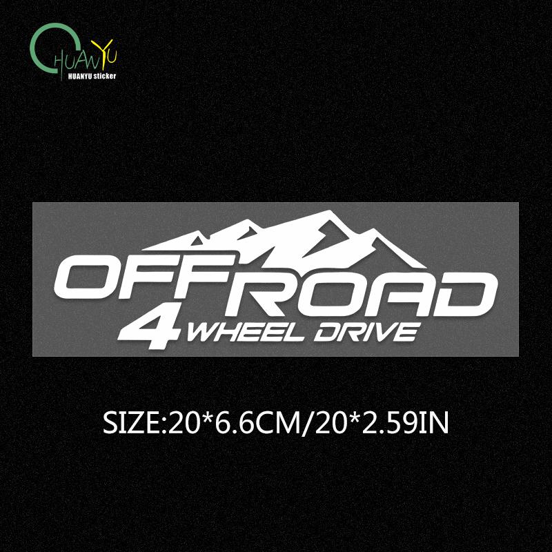 4X4 off-road car four-wheel drive reflective decoration car sticker body decal modification waterproof sticker