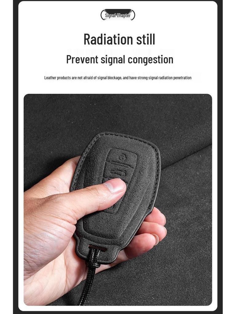 Geely Emgrand GS Key Case - Suede Three-Color Design for S1, Boyue, X3, Vision X6, Borui, Panda (Unisex)