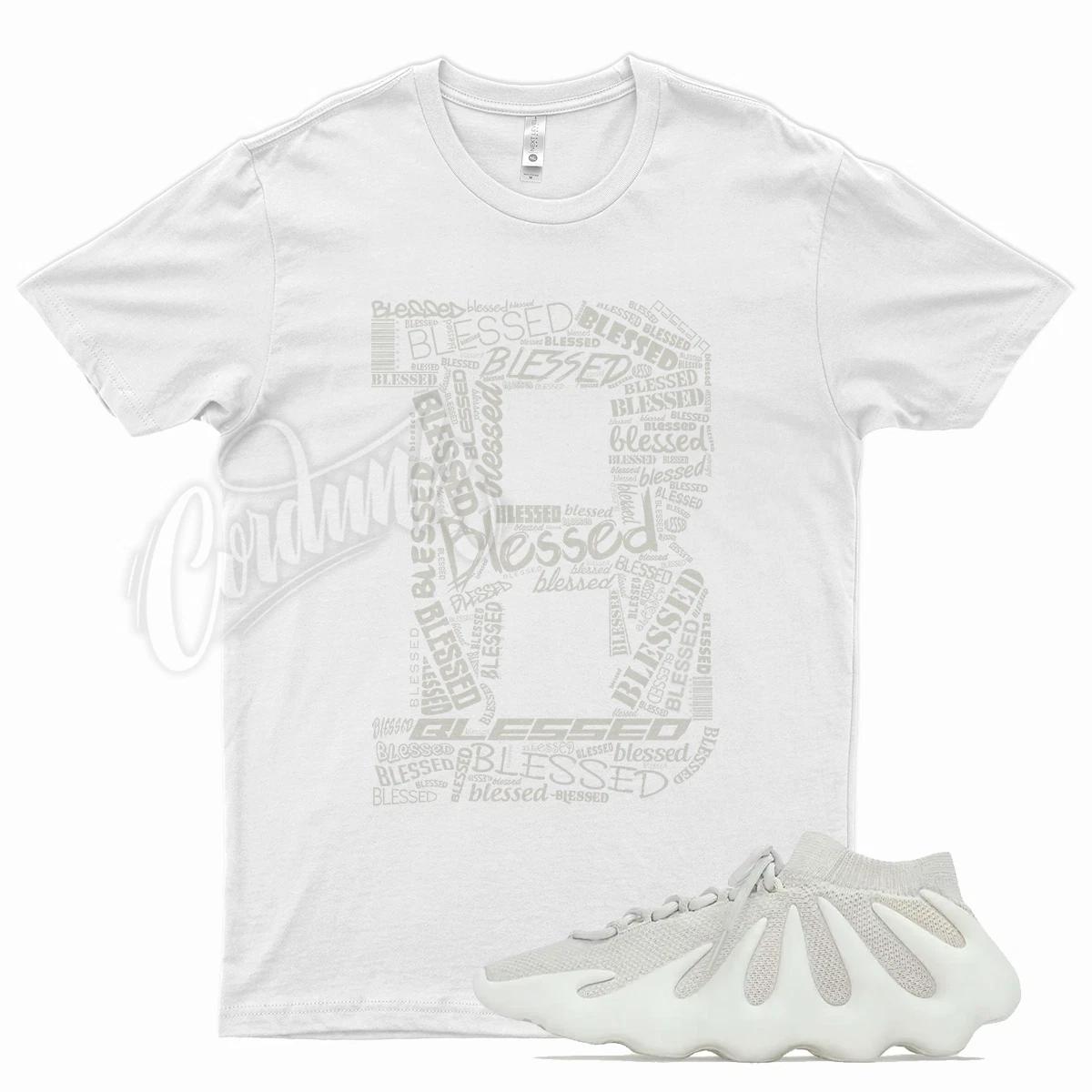 

White BLESSED T Shirt for YZ 450 Cloud White 350 380 500 700 Natural Ash Blue 4XL