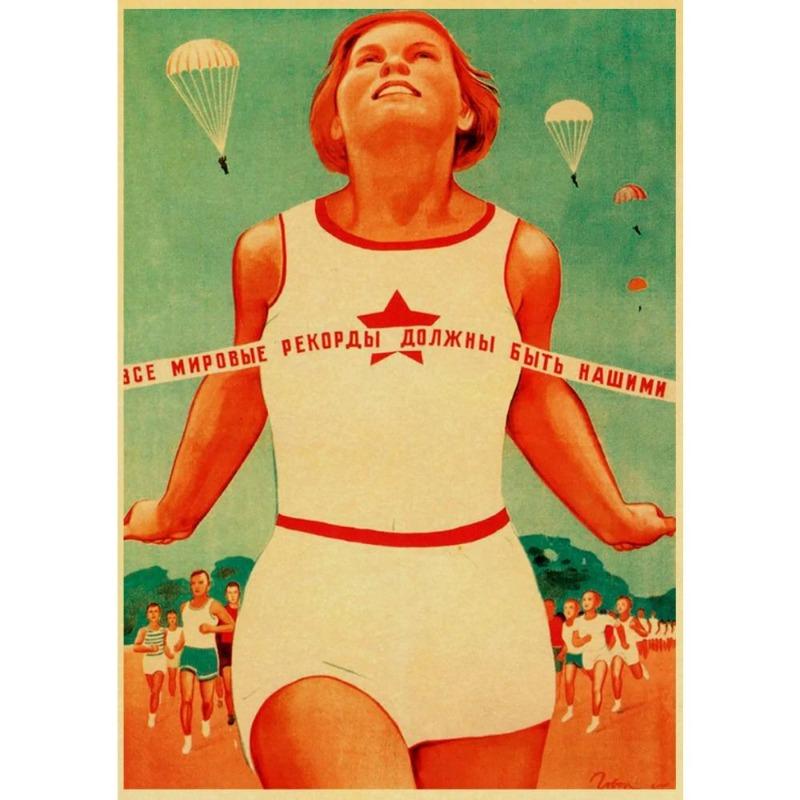 Vintage sovětský protialkoholový plakát Kovový plechový znak Barová dekorace