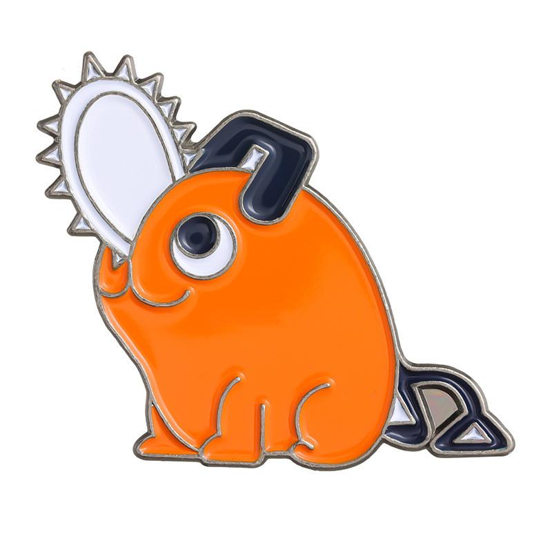 

Chainsaw Cartoon Creative Anime Alloy Brooch Stylish Metal Badge For Accessories Clothing XZ6112