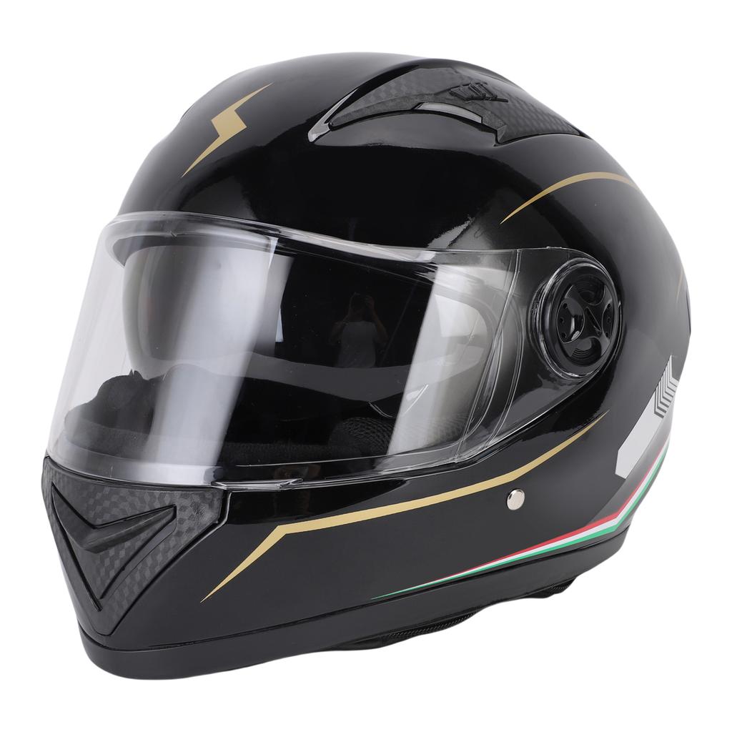 Full Face Helmet with Detachable Neck Warmer, Breathable and Comfortable Liner, Lightweight Bike Riding Helmet for Men