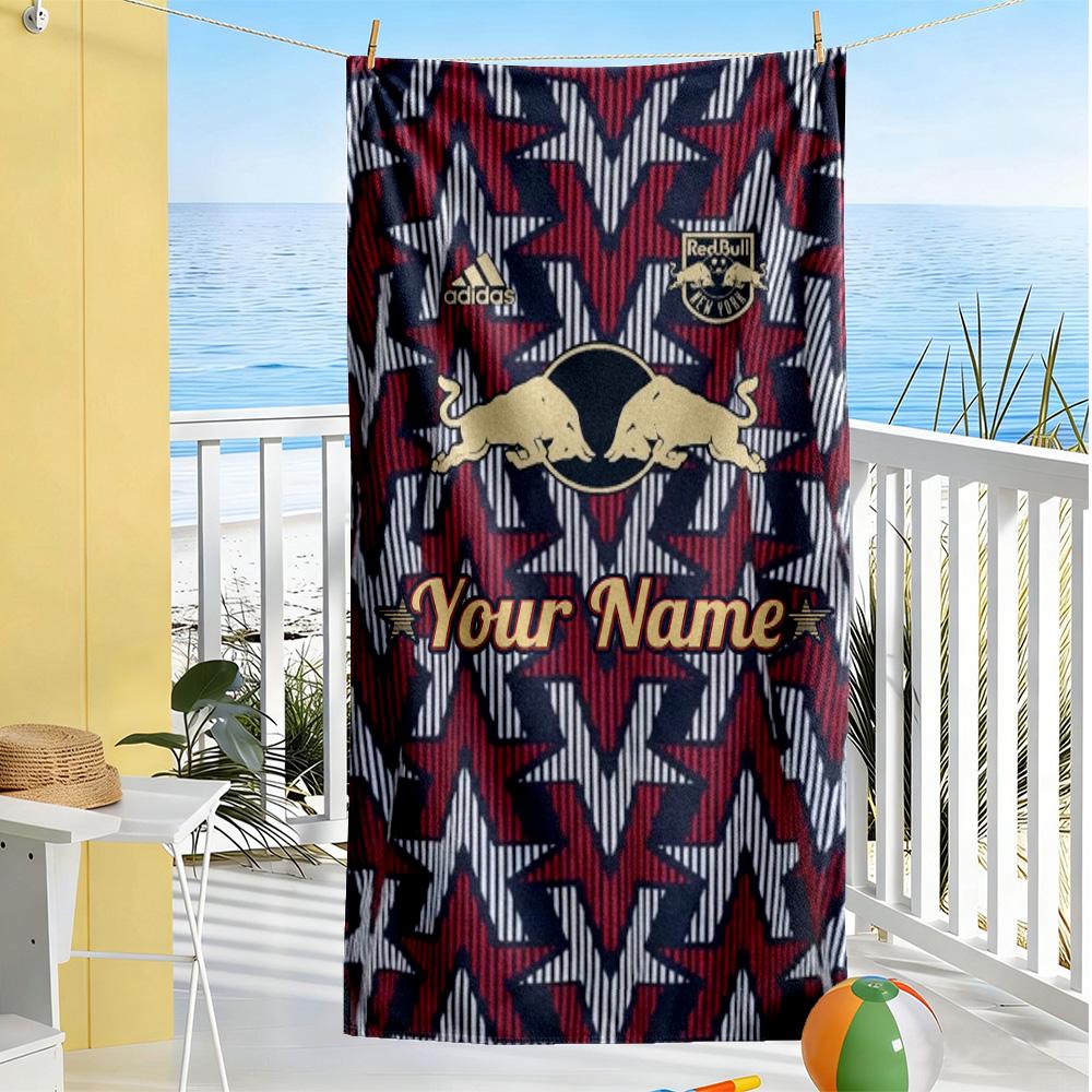 Bull Logo Customized Name Beach Towel Soft Durable Quick-Dry Suitable for Sports Travel Swimming Yoga Bathroom Beach And Pool