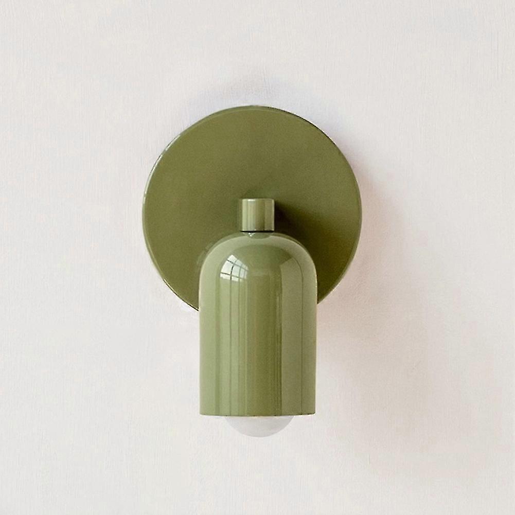 Colorful Nordic Wall Mounted Lamp for Bedroom Hallway Hotel Decoration Sconce Light Background Modern Led Lighting E27,B Less