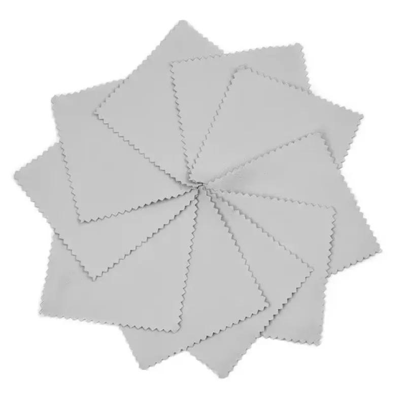 50PCS Smooth Lint Free Glasses Lens Cleaning Cloth Jewelry Gold As Silver Polishing Sheets Home Glass Traceless Clean Products