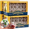 10/1x Christmas Transparent Balls Plastic Fillable Bauble Filling Decorative Hanging Ornaments Christmas Tree Open Ball Boxes
