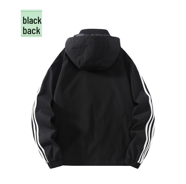 Men's Trendy Versatile Hooded Windproof Waterproof Jacket for Spring/Autumn