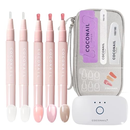 11-Piece Gel Nail Set for Beginners: HEMA-Free, Peelable Gel Nail Stickers, Self-Nail Kit, Peel-Off Gel Nail Tips, Hypoallergenic, Sheer, Easy to Appl