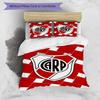3pcs Football Team (31) Design Cover Set - HD Printed Bedding with 1 Cover and 2 Pillowcases - Perfect for Home and Dorm Decor