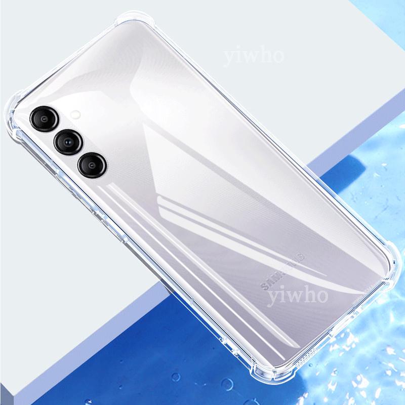 Luxury Clear Soft Silicone Case For Samsung a14 5g Shockproof Transparent For Galaxy a 14 5g Mobile Phone Cases back Covers