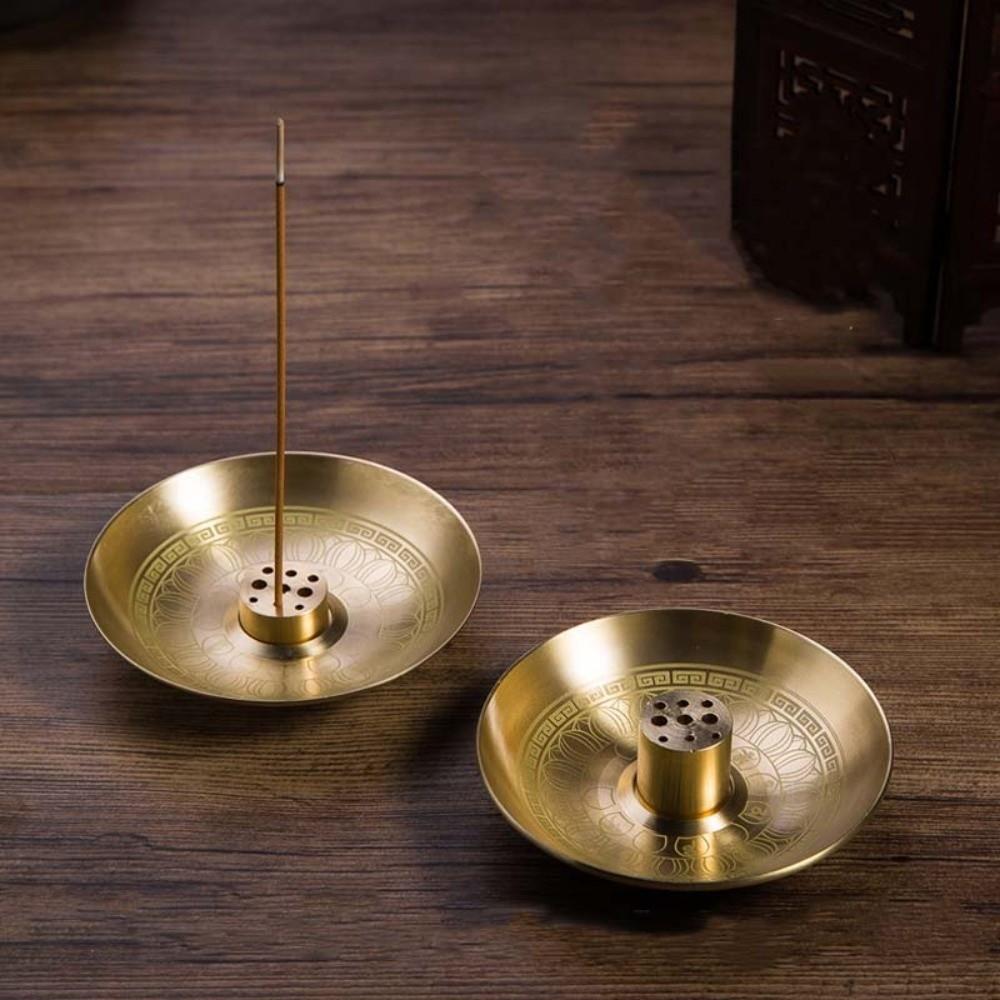 Stand Base Round Incense Burner Incense Tray Incense Stick Plate New 9 Hole Incense Holder