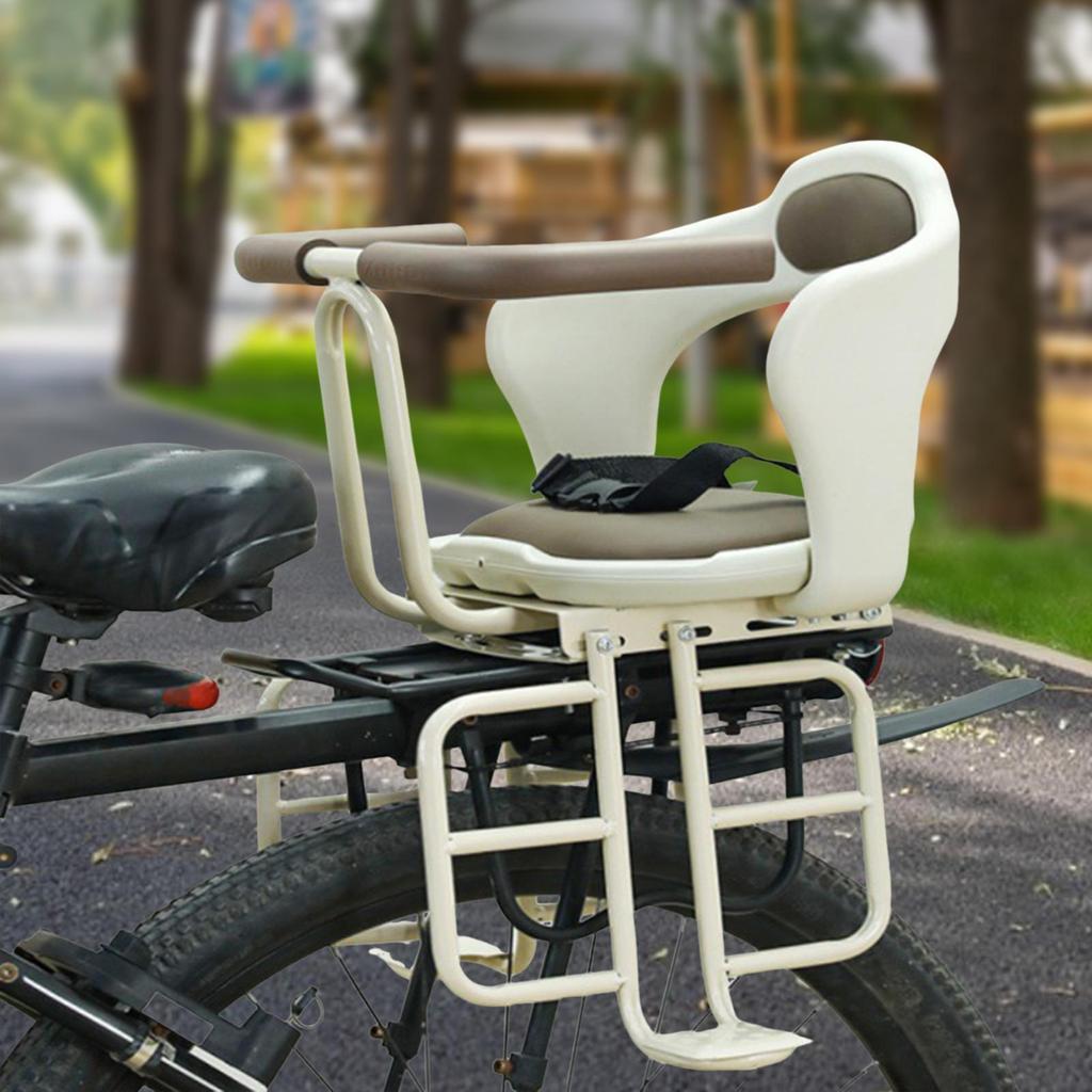Rear Mount Bicycle Child Seat Kid's Bike for Electric Cycling Guardrail