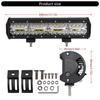 28GC 240W LED Light Bar 12 Inch for Nighttime Driving with Robust Aluminum Housing & Modern Design Offroad Adventures Camping